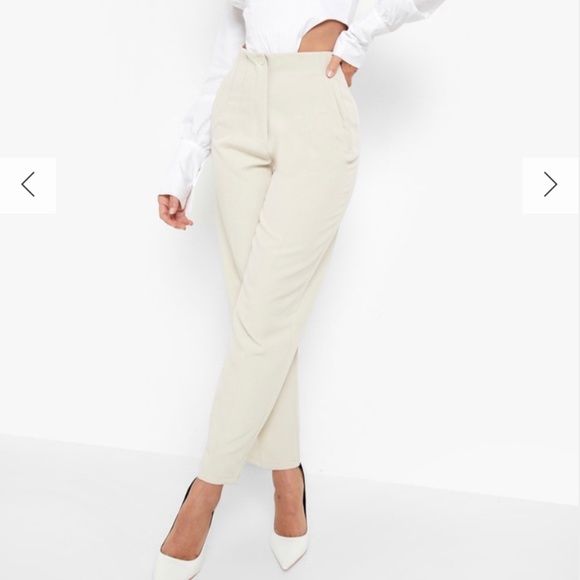 boohoo cigarette trousers Boohoo | Pants & Jumpsuits | High Waisted Tailored Cigarette Pants